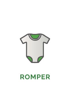 Romper met JE EIGEN LOGO - inclusief witte romper maat 62/68