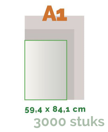 A1 Posters offset 42,0 x 59,4 cm - 3000 st.