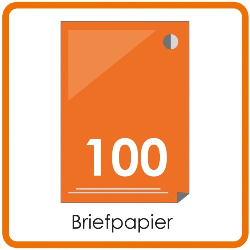 100 X A4 Briefpapier 29.7x21cm enkelzijdig full colour Digitaal