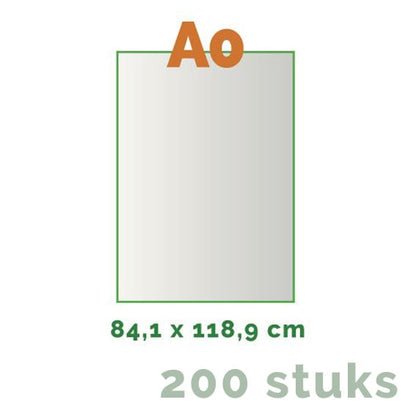 Posters Grote editie - A0 84 x 118,8 cm - 4/0 enkelzijdig full colour - 170 grams - 200 stuks