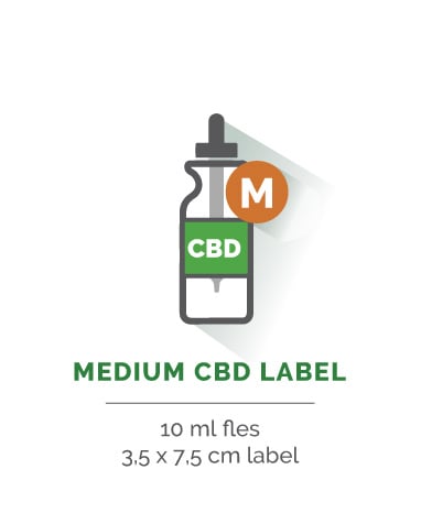CBD-label medium - Vanaf 25 stuks