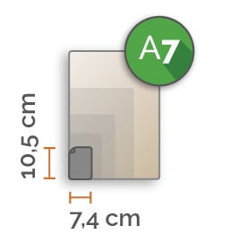 50 X A7 7,4x10,5cm dubbelzijdig full colour