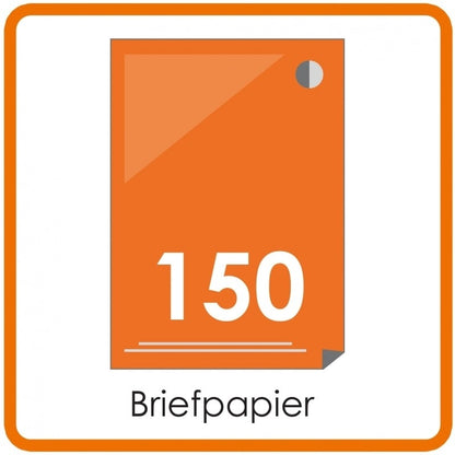 150 X A4 briefpapier 29.7x21cm enkelzijdig full colour Digitaal