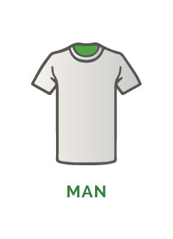 T-shirt voor heren incl. opdruk