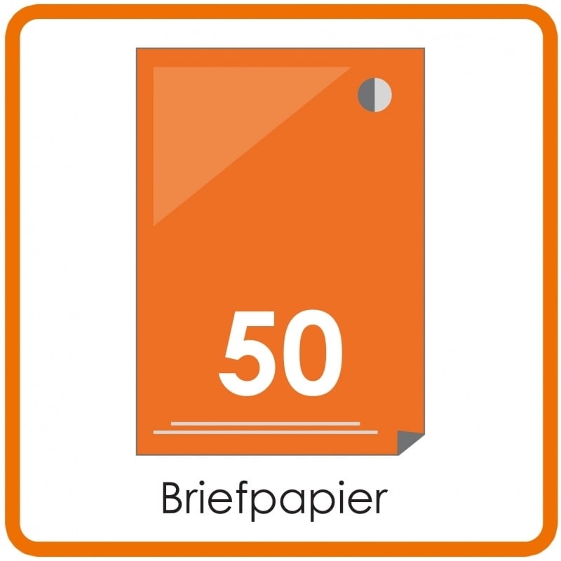 50 X A4 briefpapier 29,7x21cm enkelzijdig full colour digitaal