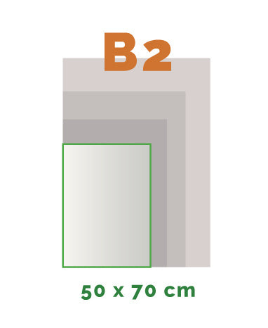 B2 Stickers voor buiten (50 x 70 cm)