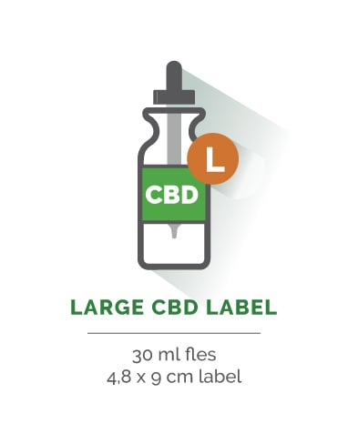 Groot CBD Label - Vanaf 20 stuks