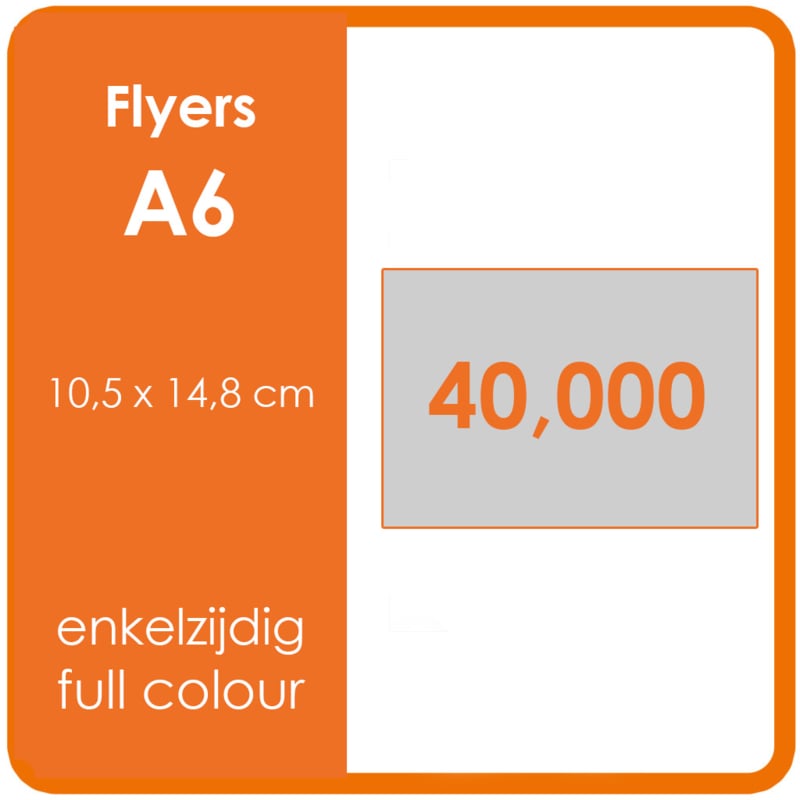 OFFSET FLYERS (GOEDKOPER) - 4/0 enkelzijdig full colour - A6 - 170 grams Mat & Glans