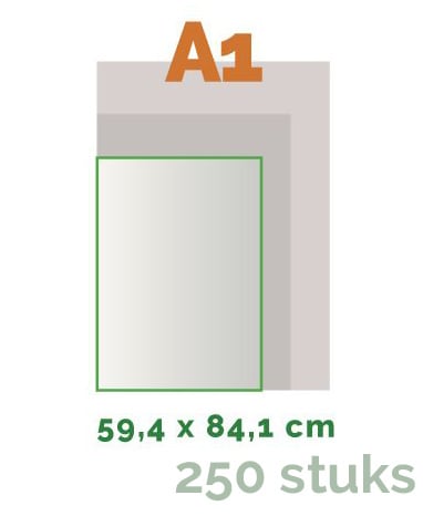 A1 Posters offset 42,0 x 59,4 cm - 250 stuks