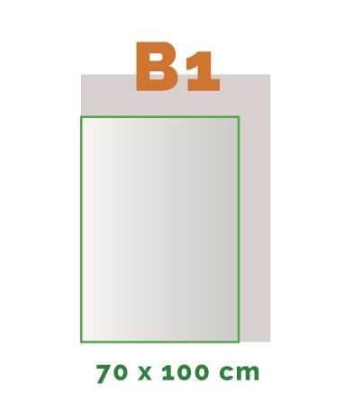 B1 Stickers buiten (100 x 70 cm)
