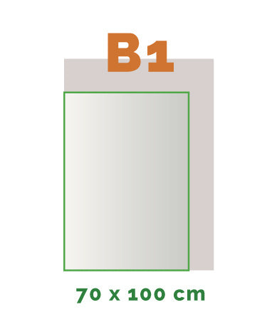 B1 Stickers buiten (100 x 70 cm)