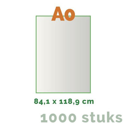 Posters Grote editie - A0 84 x 118,8 cm - 4/0 enkelzijdig full colour - 170 grams - 1000 stuks