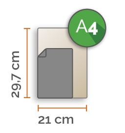 250X A4 29,7x21cm enkelzijdig full colour