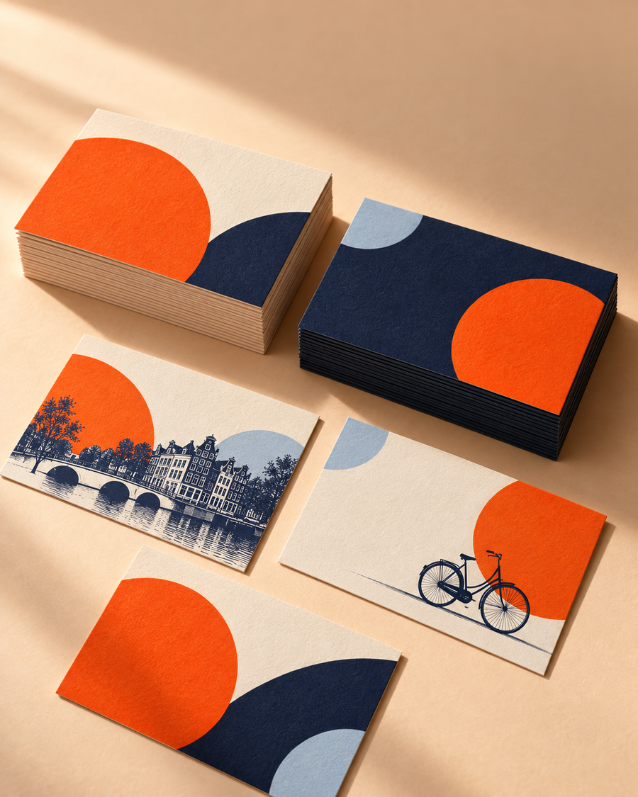 Classic business cards - Size: 8.5 x 5.5 cm - double-sided Colour 4/4 - Quantity: 100 pieces.