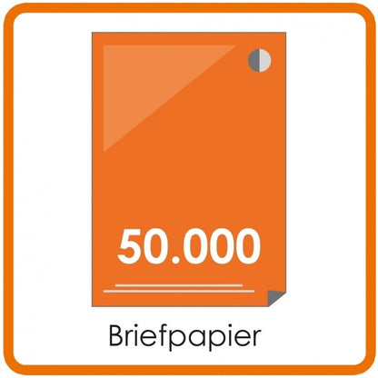 50.000 x A4 Briefpapier 29,7x21cm enkelzijdig full colour offset