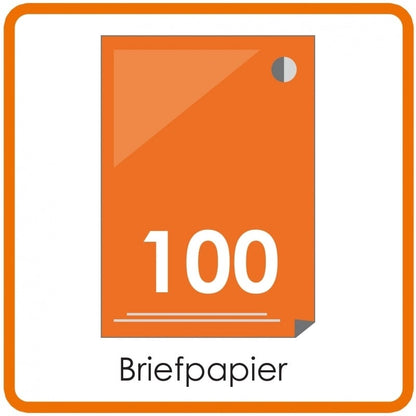 100 X A4 Briefpapier 29.7x21cm enkelzijdig full colour Digitaal