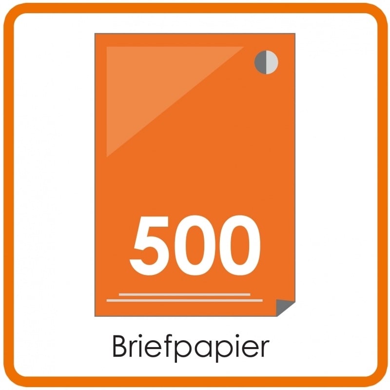 500 X A4 Briefpapier 29.7x21cm enkelzijdig full colour Digitaal