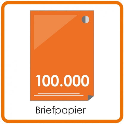 100.000 X A4 Briefpapier 29,7x21cm enkelzijdig full colour offset