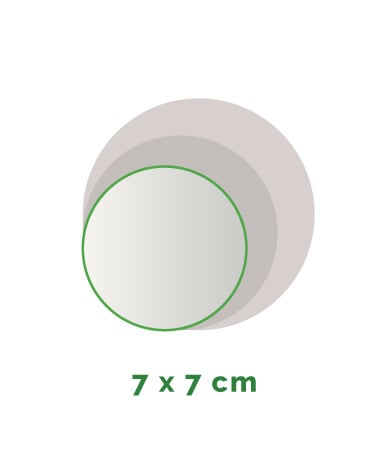 Stickers outdoor - rond diameter 7 cm - 4/0 gekleurd min. 15 stuks Levertijd: 1 werkdag.