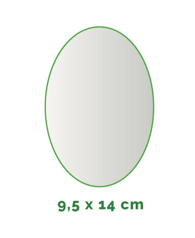 Stickers buiten - ovaal 9,5 cm x 14 cm - 4/0 gekleurd min. 12 stuks Levertijd: 1 werkdag.