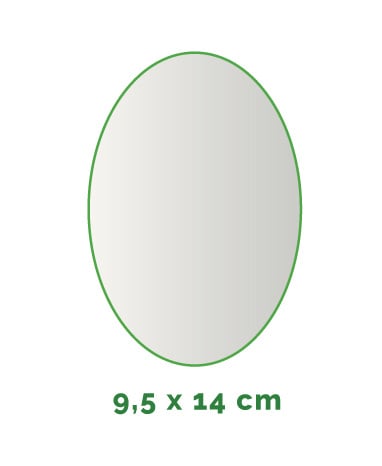 Stickers buiten - ovaal 9,5 cm x 14 cm - 4/0 gekleurd min. 12 stuks Levertijd: 1 werkdag.