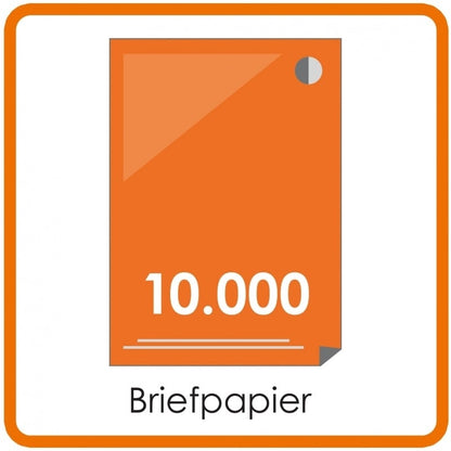10000 X A4 briefpapier 29,7x21cm enkelzijdig full colour offset