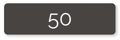 50x Bieretiketten rechthoekig 8,5 x 5,5 cm